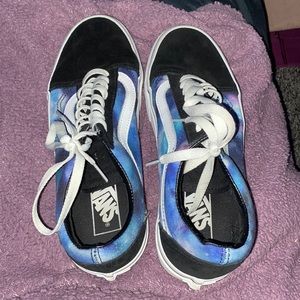 Women’s size 8.5 men’s size 7, Galaxy Vans.